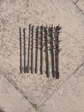 Vintage Brace Auger Drill Bits