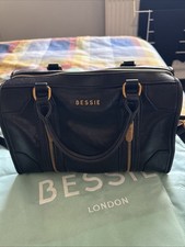 Bessie Black Buckle Bowler Bag/handheld/shoulder/across-body-NawOat