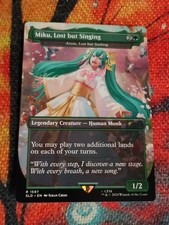 Miku, Lost but Singing / Azusa, Lost but Seeking -NM - Magic: The Gathering MTG