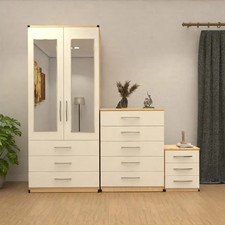 Fully assembled wardrobe set - wardrobe,