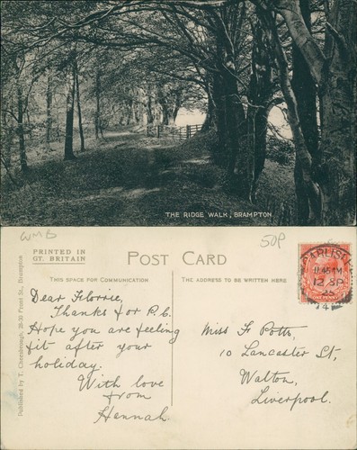 Brampton ridge walk 1925 - brampton,