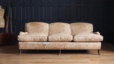 George Smith 3 Seat Sofa inc new upholstery  in selection of Linwood Velvet