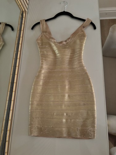 House gold bandage dress - house,