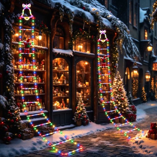 Christmas santa climbing - christmas,