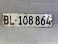 Switzerland Swiss Number License Plate Genuine Used Condition