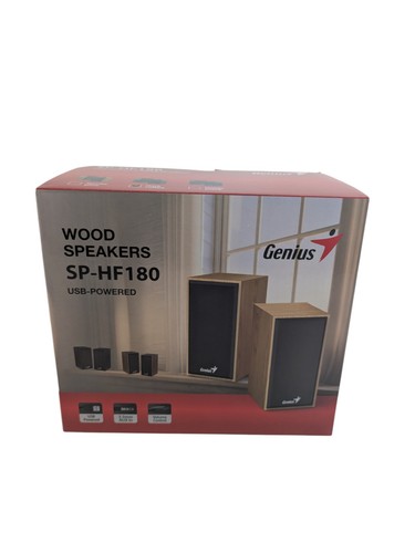 Bnib genius wood speakers - wood,