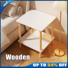 Side Table Coffee Table Bedside Bedroom Office Small Corner Table Black White