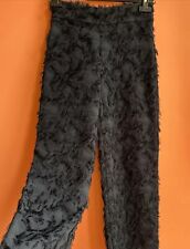 Zara Woman Fringe Frill Black