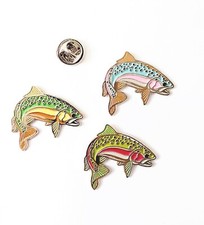 SALMON FISH Lapel Pin Badges