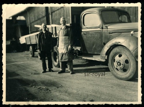 Men next truck with - men, to