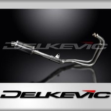 KAWASAKI ER5 1996-07 FULL EXHAUST SYSTEM 225mm CARBON OVAL SILENCER