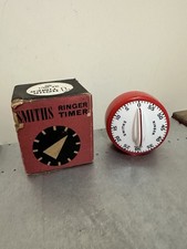 SMITHS Clockwork 7cm Cooking Ringer Timer Original Box 60s kitchenalia