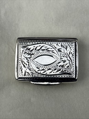 Ornate silver vinaigrette - silver,