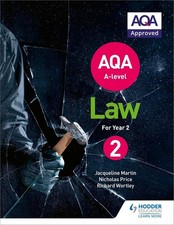AQA A-level Law for Year 2 by