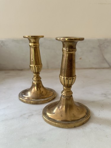 Pair vintage brass - vintage,