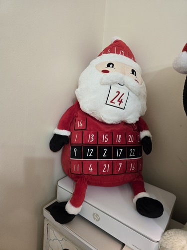 Father christmas with - with, advert