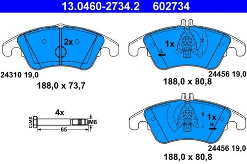 Disc brake pad - disc,