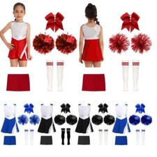 Girls Kids Cheer Leader Outfit