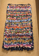 Rag Rug, Hand-made. 90cm x 46cm. Brand New.
