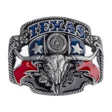 Longhorn Bull Belt Buckle for