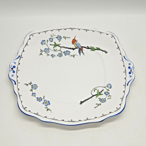 Vintage serving plate bird - serving,