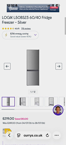 Fridge l50bs23 freestanding - fridge,