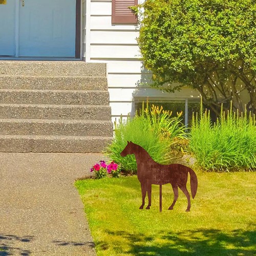 Horse garden stake - garden, animal