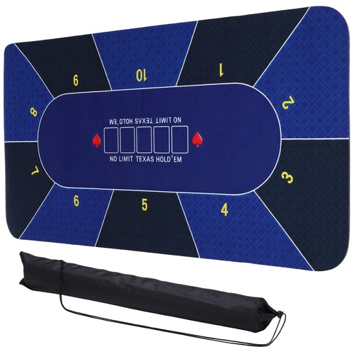Portable poker table mat - poker,