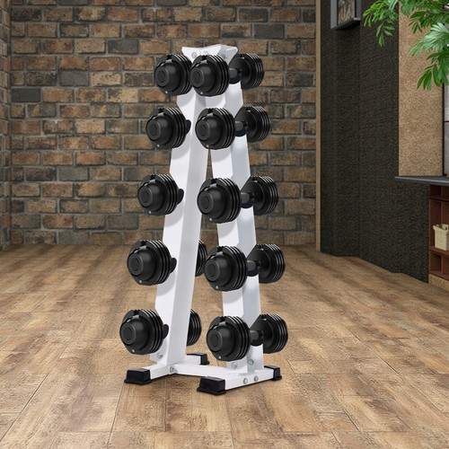 White tier frame dumbbell - a-frame,