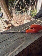 Bare Flymo Sabre Cut 24VTelescopic Cordless Hedge Trimmer .