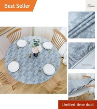 Round Fitted Vinyl Tablecloth
