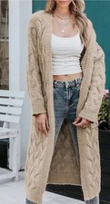 ZARA BLOGGERS CAMEL CABLE KNIT