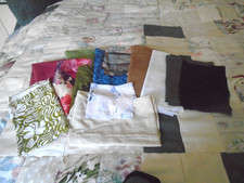 PACK OF LARGE PIECES OF CLEAN RECYCLED ASSORTED SCRAP FABRICS