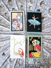 Vintage Art Deco Lady Playing