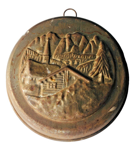 Metal wall hanging - wall, dish