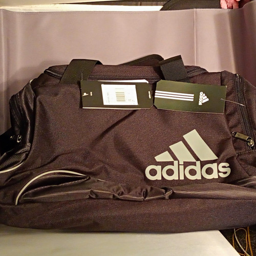 Adidas black sports duffle - adidas,