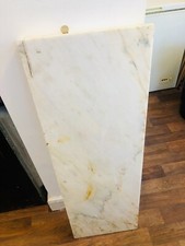 White marble stone hearth - stone, has