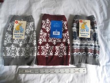 (3) NEW Cozy Pet Dog Knit