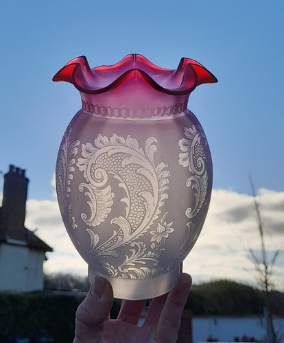 Victorian crystal etched - victorian,