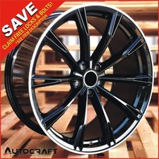 22" ABT BPL STYLE ALLOY WHEELS X4 + TYRES Fits : AUDI A7 A8 Q5 Q7 E-TRON