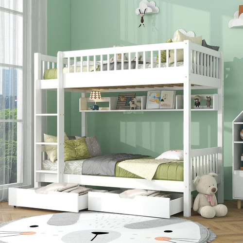 Bunk bed wooden beds - bed,