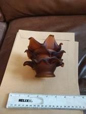 Genuine Meyda Tiffany 14581 Tier Glass Replacement Lamp Shade, Amber. Liberty