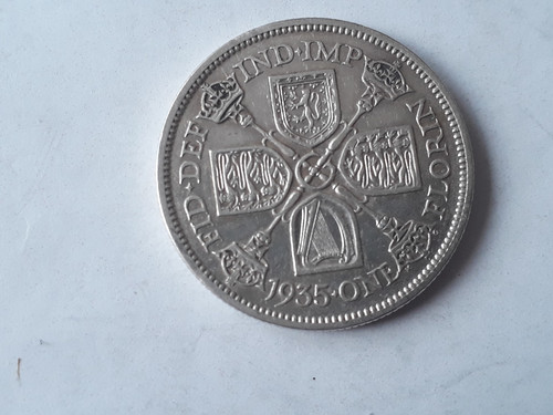 Silver one florin - florin, 1935