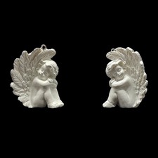 Pair of Sweet Cherub Angel