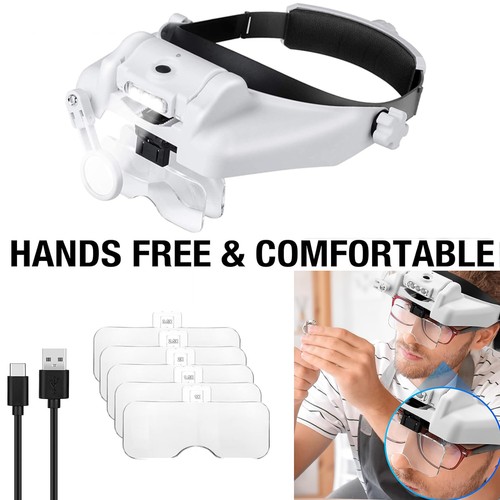 Hands free magnifier with - hands,
