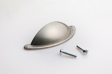 Brushed Steel Cup Pull Cabinet