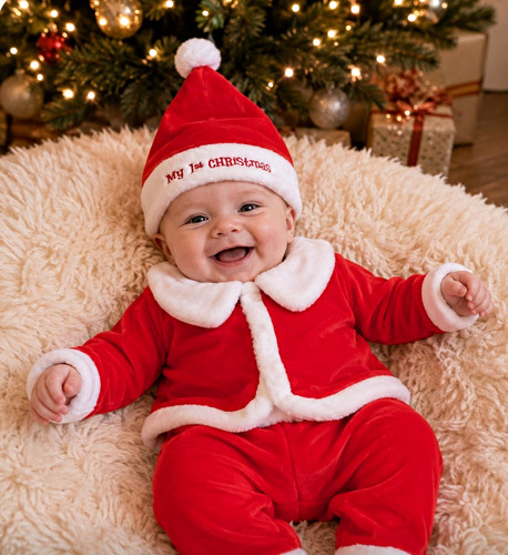 Santa claus 3pc outfit set - claus,