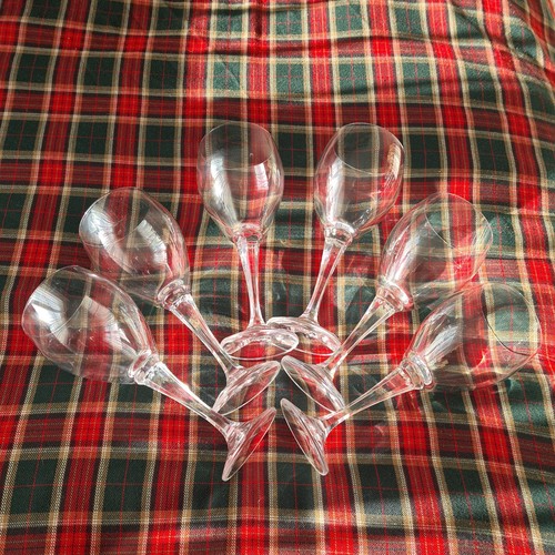 Six large stemmed red wine - stemmed,