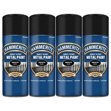 4 x Hammerite BLACK 400ml