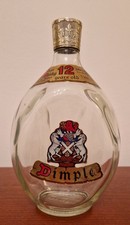 Dimple Whiskey Bottle Scotland Vintage 1980 Empty Bottle 1L Deluxe Jon Haig Vgc